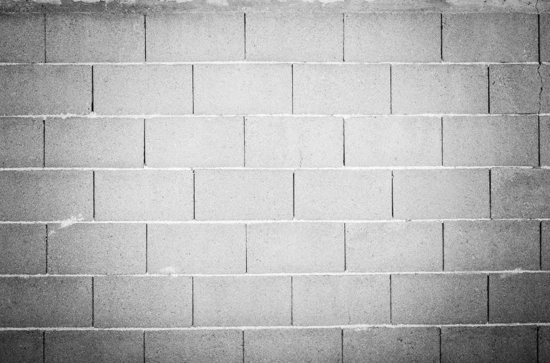 Cinder Block Installation detail